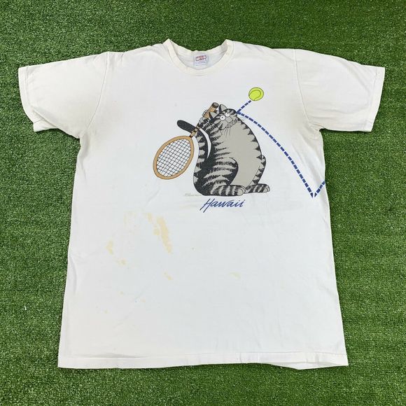 Crazy Shirt Other - 90s Crazy Shirts Hawaii B Kliban Tennis Cat TShirt